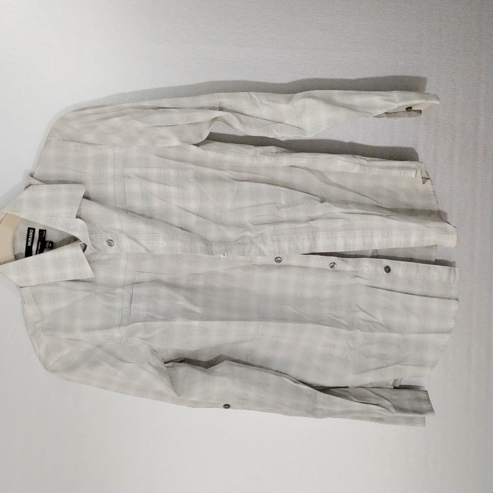 Murano mens button down long sleeve shirt medium